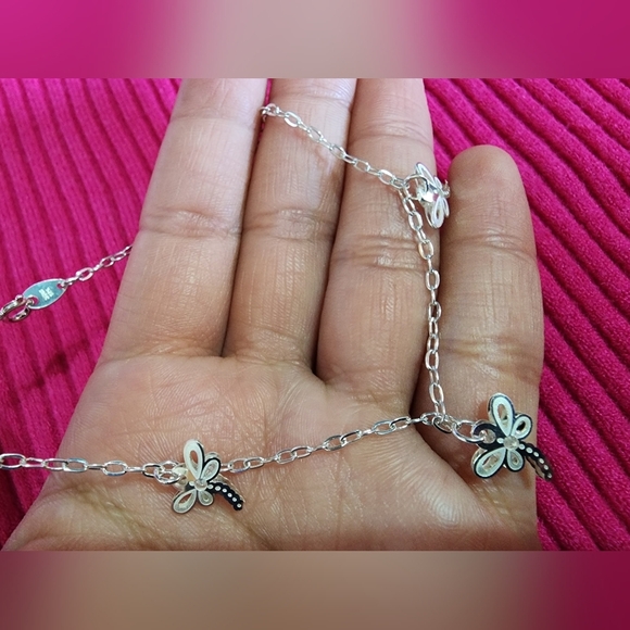 Sterling Silver Anklet .925 Fine Silver From Mexico - Picture 6 of 6